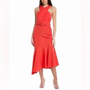 Sachin & Babi Naomi Belted Halter Dress Size 8
